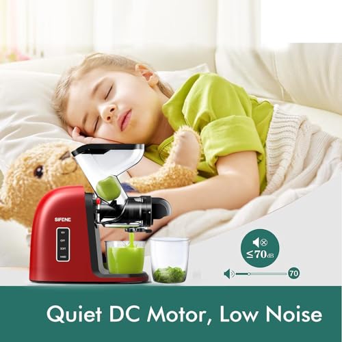 SIFENE Quiet Cold Press Juicer, Wide Dual Chute - Image 4