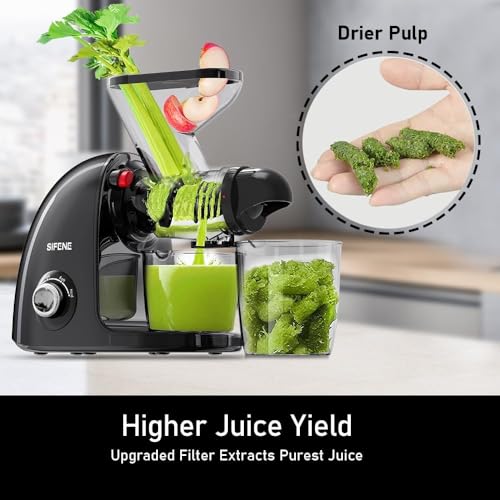 SIFENE Slow Masticating Cold Press Juicer Machine - Image 3