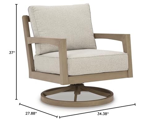 Signature Design by Ashley Hallow Creek Weather Resistant Outdoor Swivel Lounge - Image 3