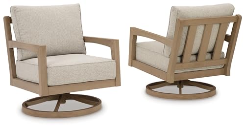 Signature Design by Ashley Hallow Creek Weather Resistant Outdoor Swivel Lounge - Image 4