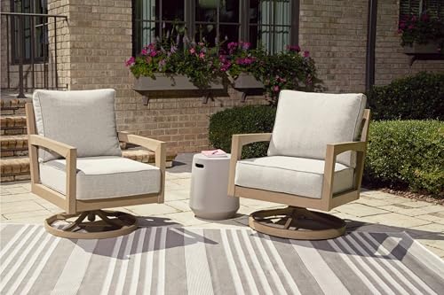 Signature Design by Ashley Hallow Creek Weather Resistant Outdoor Swivel Lounge - Image 2