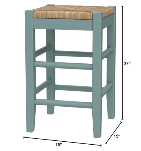 Signature Design by Ashley Mirimyn Farmhouse Counter Height Bar Stool, Green - Image 2