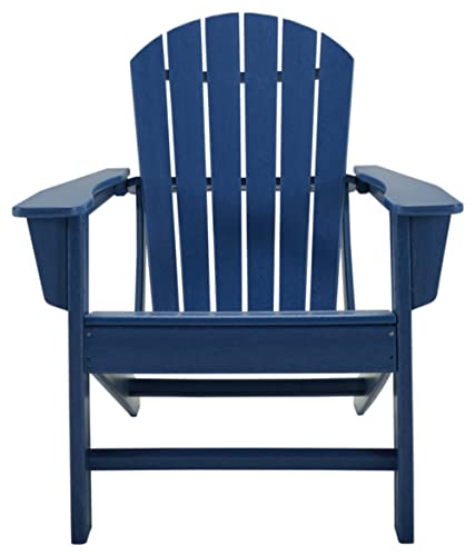 Signature Design by Ashley Outdoor Sundown Treasure Adirondack Chair, Blue - Image 3