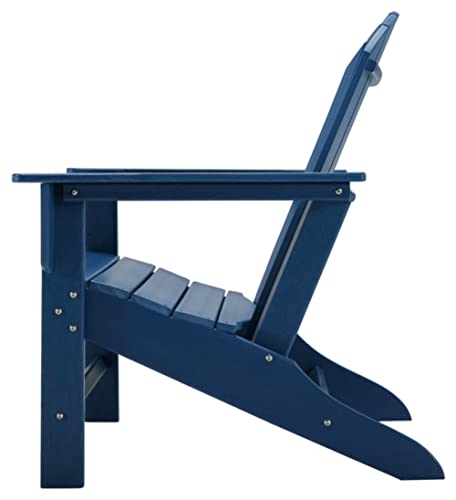 Signature Design by Ashley Outdoor Sundown Treasure Adirondack Chair, Blue - Image 4