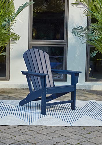 Signature Design by Ashley Outdoor Sundown Treasure Adirondack Chair, Blue - Image 2