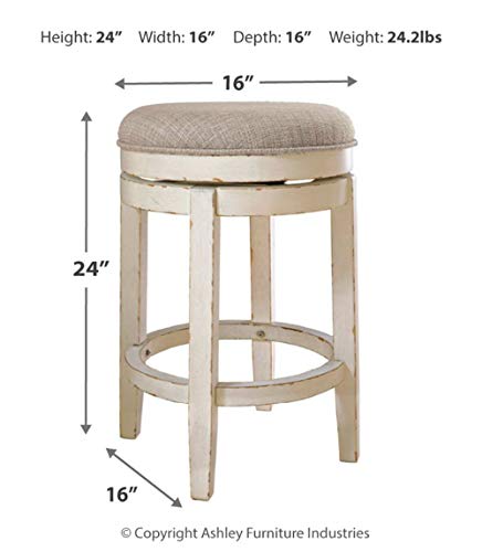 Signature Design by Ashley Realyn French Country Counter Height Barstool - Image 3