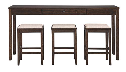 Signature Design by Ashley Rokane Urban Farmhouse Dining Set, Brown - Image 3