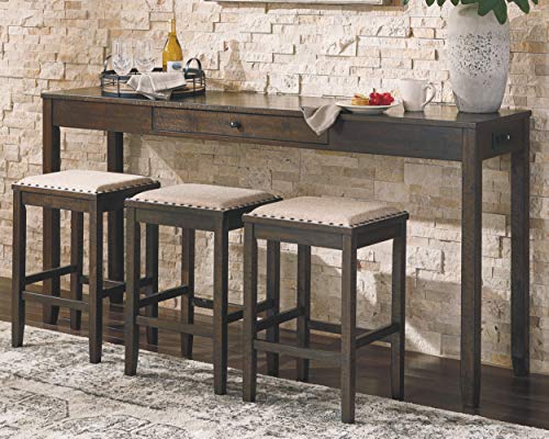 Signature Design by Ashley Rokane Urban Farmhouse Dining Set, Brown - Image 2