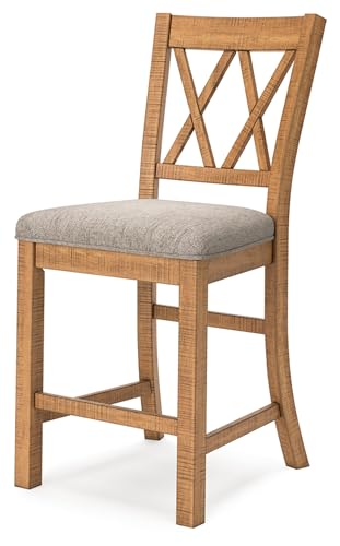 Signature Design by Ashley Rustic Armless Counter Height Bar Stool Set - Image 3