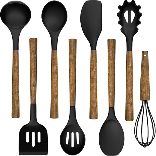 Umite Chef Silicone Cooking Utensil Set, 8-Piece