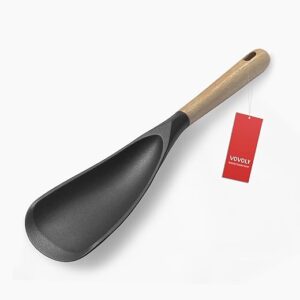 Vovoly Silicone Spoon For Nonstick Cookware, Black