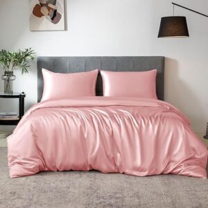 THXSILK Silk 3 Piece Bed Sheets Set, Queen