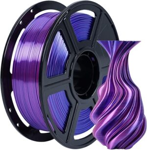 FLASHFORGE Silk Dual Color PLA Filament, Blue/Rose