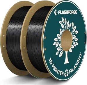FLASHFORGE Silk PLA Filament 1.75mm Shiny Black