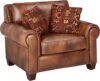 Steve Silver Silverado Chair With Accent Pillows, Leather