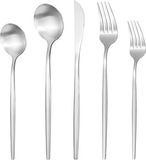 ROMAWARE Silverware Set, 40 Piece Stainless Steel