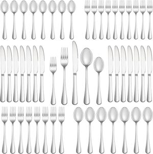 MUTNITT Silverware Set Service For 10, Stainless Steel