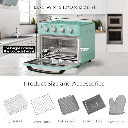 SIMOE Retro Toaster Oven - 19QT Air Fryer Combo - Image 2