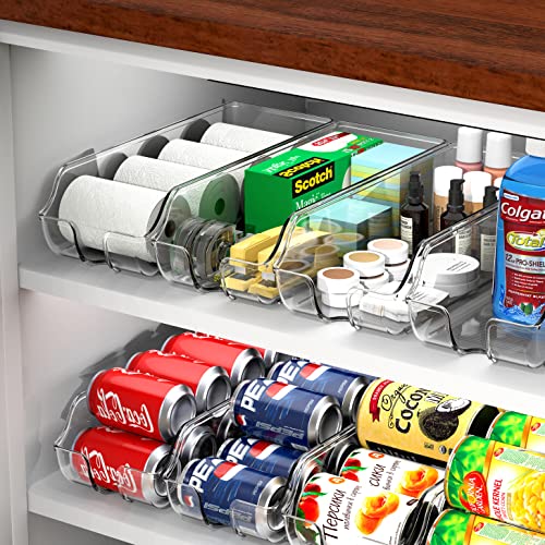 Simple Houseware Soda Can Organizer, Clear, Set Of 4 - Image 4