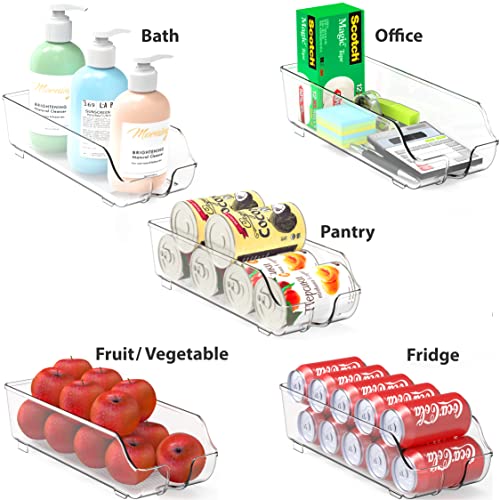 Simple Houseware Soda Can Organizer, Clear, Set Of 4 - Image 5
