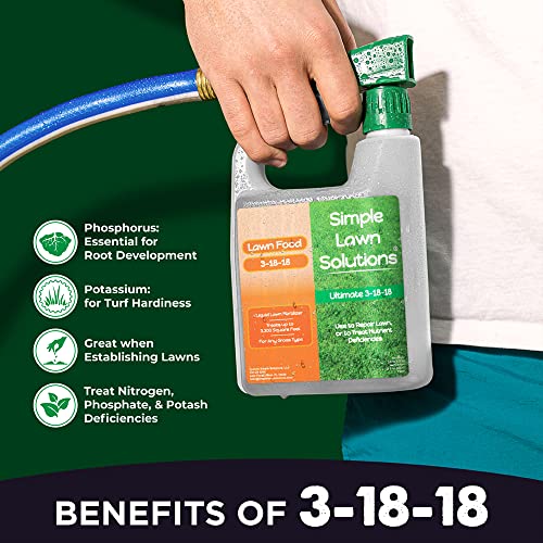 Simple Lawn Solutions Ultimate 3-18-18 NPK Lawn Food Fertilizer - Image 2