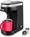 CHULUX Single Serve Coffee Maker, Black