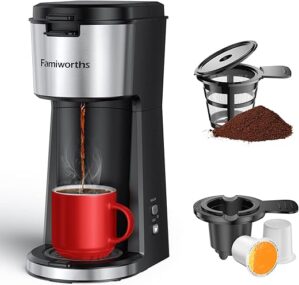 Famiworths Single Serve Coffee Maker, Bold Brew