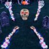 Tomoyou Skeleton Stakes With LED Light Skulls