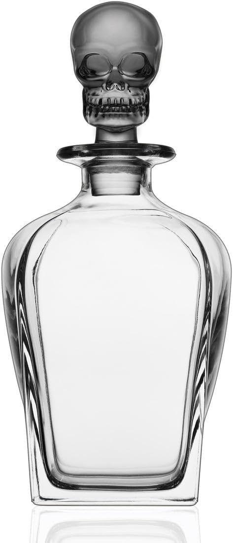 Godinger Skull Whiskey & Wine Decanter, 26 oz