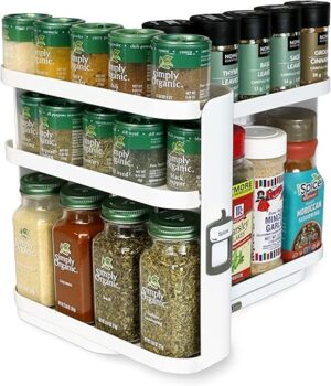Cabinet Caddy SNAP! Slide & Rotate Spice Rack Organizer