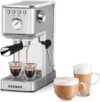CHULUX Slim Espresso Machine With Milk Frother