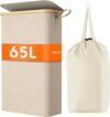 Lifewit Slim Laundry Hamper With Bamboo Handles