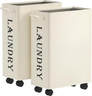 Lifewit Slim Rolling Laundry Basket With Wheels