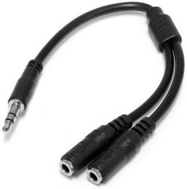 StarTech.com Slim Stereo Splitter MUY1MFFS 3.5mm Male to 2x Female