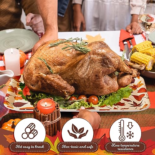 Sliner Thanksgiving Melamine Fall Leaves Platter - Image 4