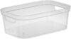 Sterilite Small Modern Clear Storage Bin With Handles (32 Pack)