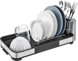 SONGMICS Small Stainless Steel Dish Drying Rack