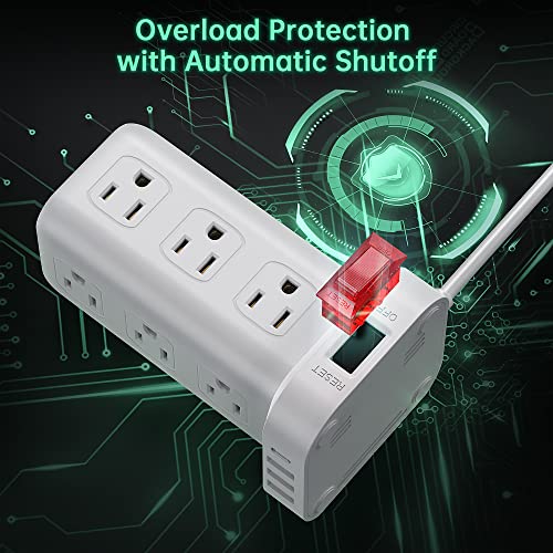 SMALLRT Tower Surge Protector With 12 Outlets - Image 3