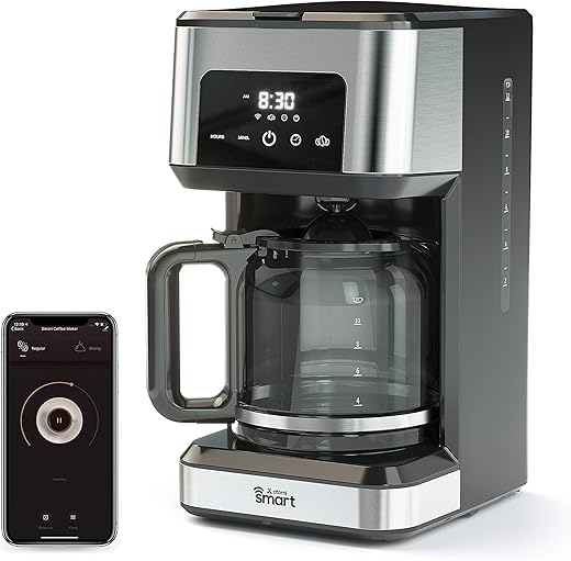 Atomi Smart Smart WiFi Coffee Maker, No-Spill Carafe