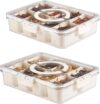 Generic Snackle Box Container Travel Storage Trays