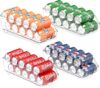 Simple Houseware Soda Can Organizer, Clear, Set Of 4