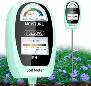 HSLGOVE Soil Test Kit, 2-in-1 Moisture/PH Meter