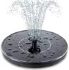 Mademax Solar Bird Bath Fountain Pump, 1.4W Upgrade