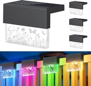 Ahaorigin Solar Deck Lights Outdoor, 6 Pack