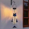 HONGLAND Solar Fish Hanging Decoration Lantern
