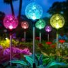 GIGALUMI Solar Garden Lights Multi-Colored Globes