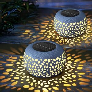 NFEVER Solar Lanterns Outdoor Waterproof Decor