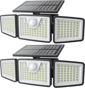 daphino Solar Lights 2500LM Motion Sensor, Waterproof
