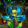 AIINY Solar Lights Metal Flower Decor