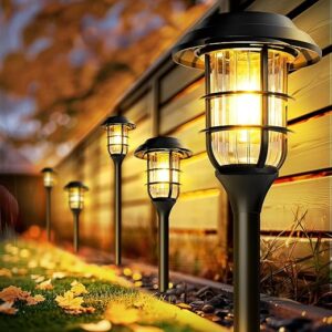 GIGALUMI Solar Lights Outdoor Waterproof For Fence